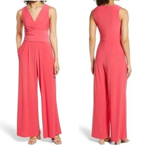 Eliza J Ruched Waist Sleeveless Jupmsuit